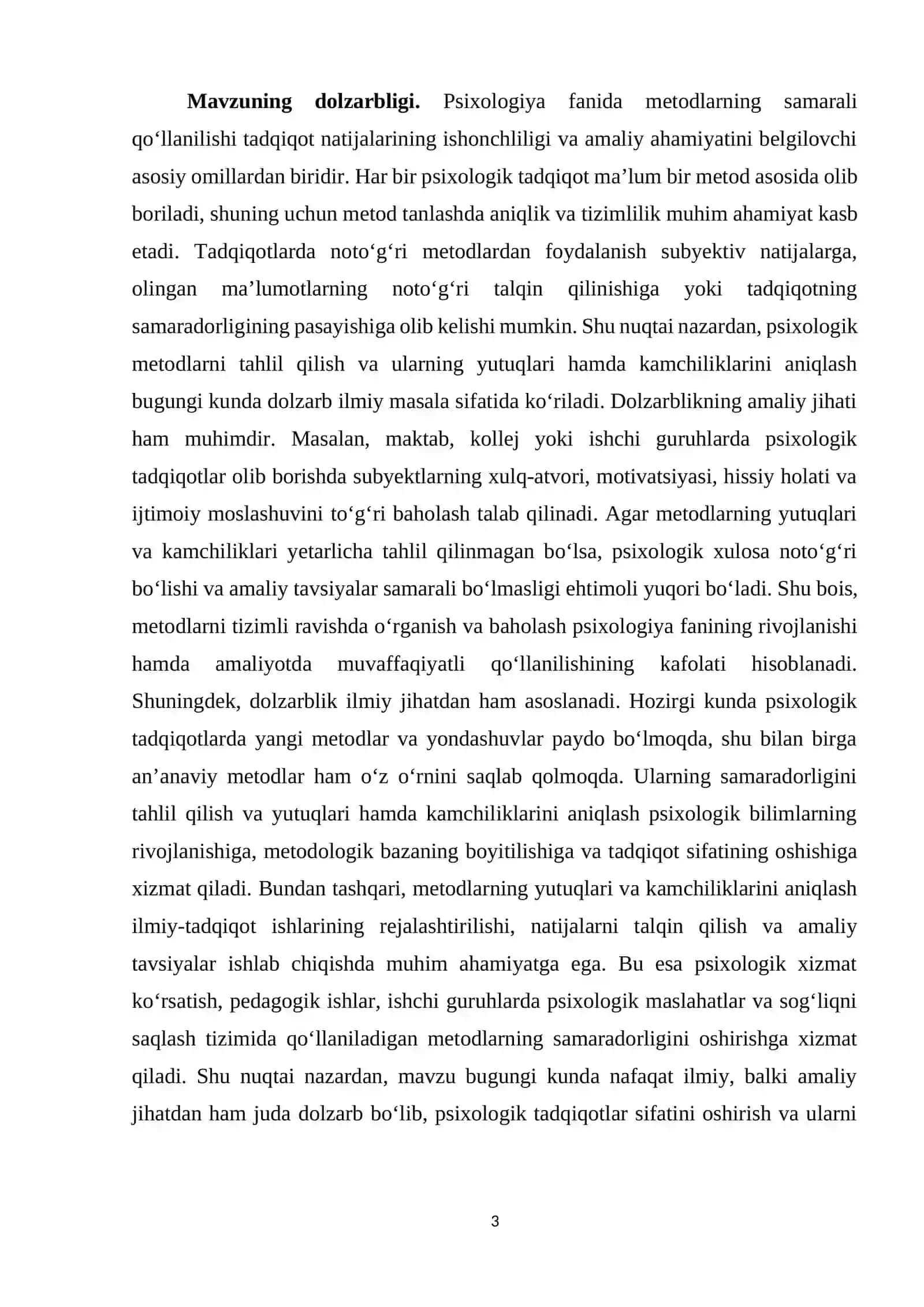 Metodlarning yutuqlari va kamchiliklari 3