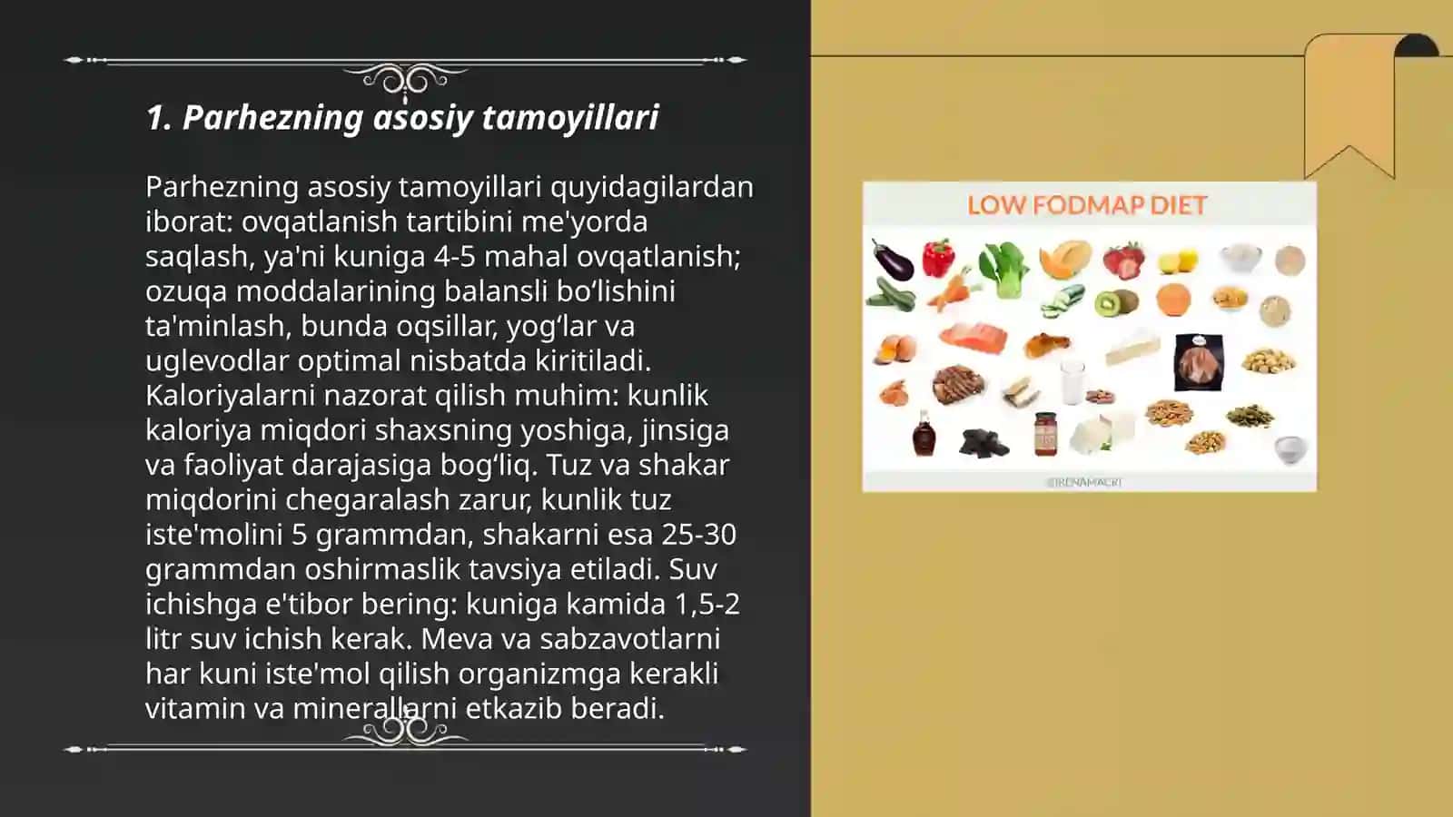 Parhez oziq-ovqat mahsulotlari 3