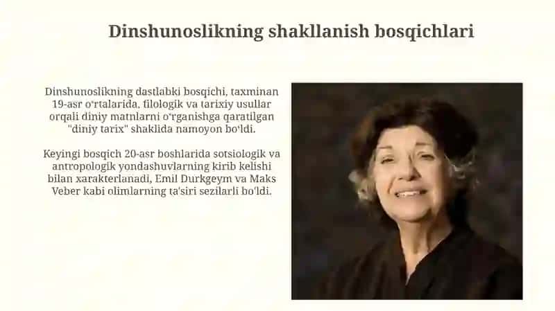 Dinshunoslikning fan sifatida shakllanishi, predmeti va funksiyalari 3