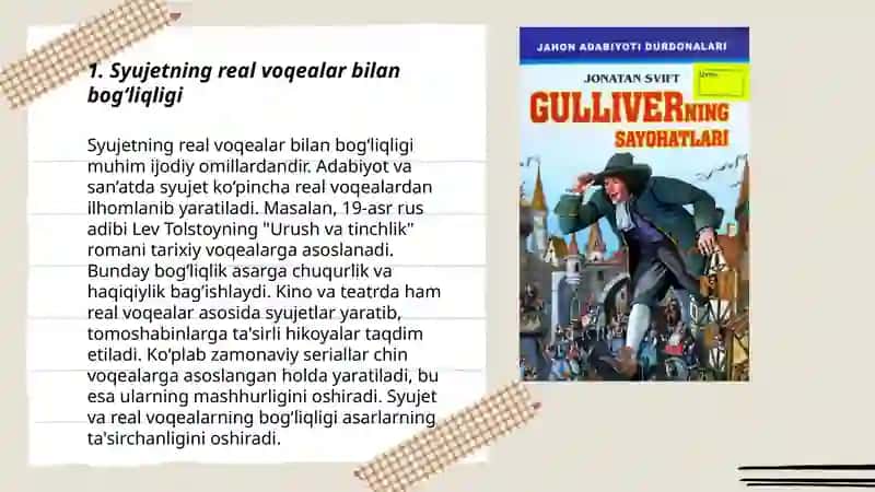 Gulliverning sayohatlari romanida J.Svift fantastikasining realistlik negizi 3