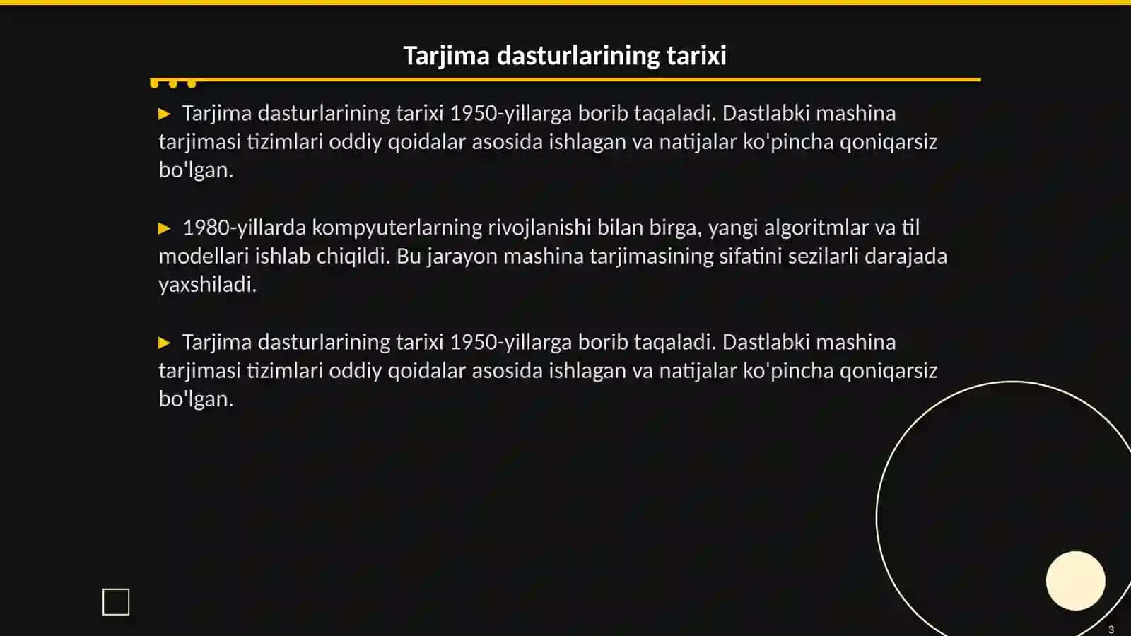 Kompyuter tarjimasida qo’llaniladigan zamonaviy dasturlar 3