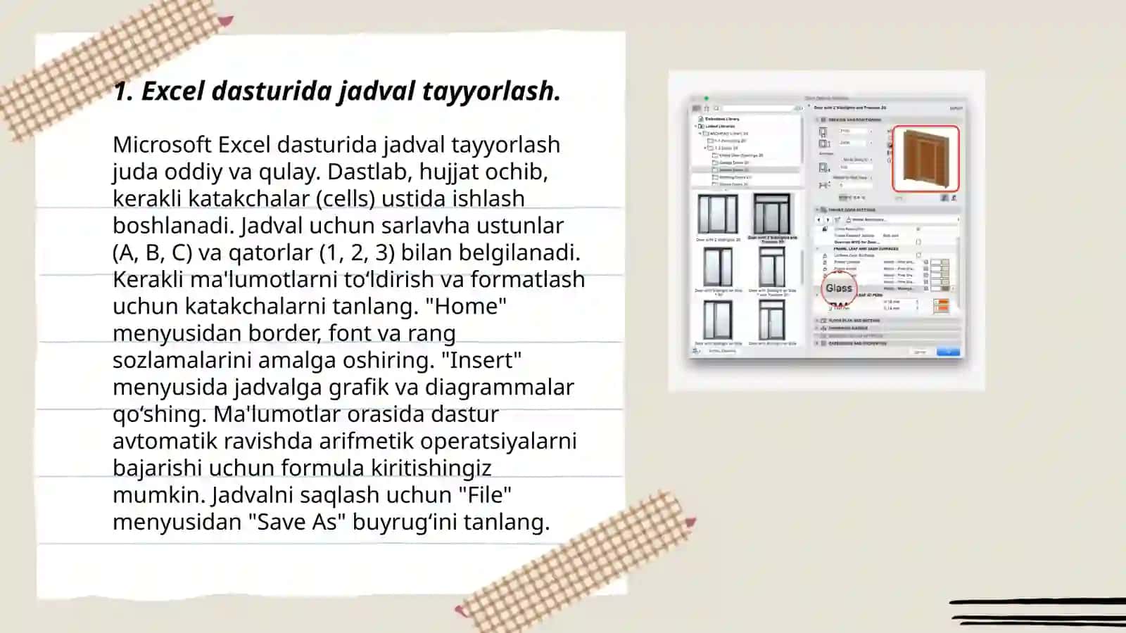 Excel dasturi 3