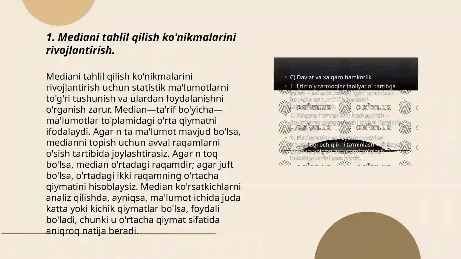 Mediani tahlil qilish ko'nikmalarini rivojlantirish 3
