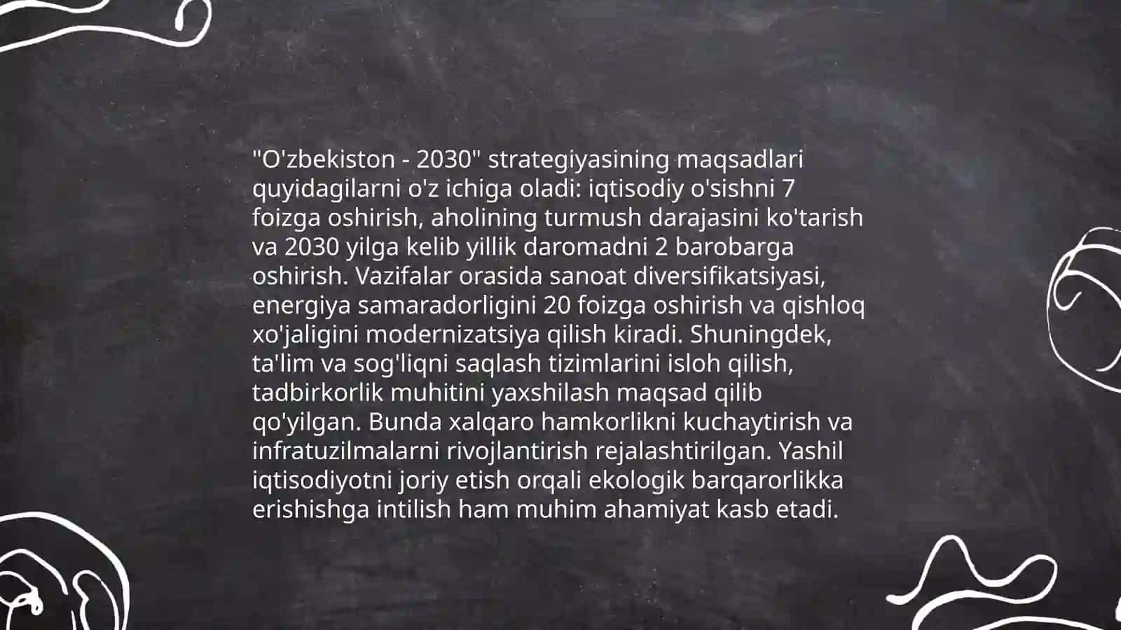 Oʻzbekiston -2030 strategiyasi va Prezident Sh. Mirziyoyev asarlari asosida milliy va xorijiy tajribani qiyoslash 3