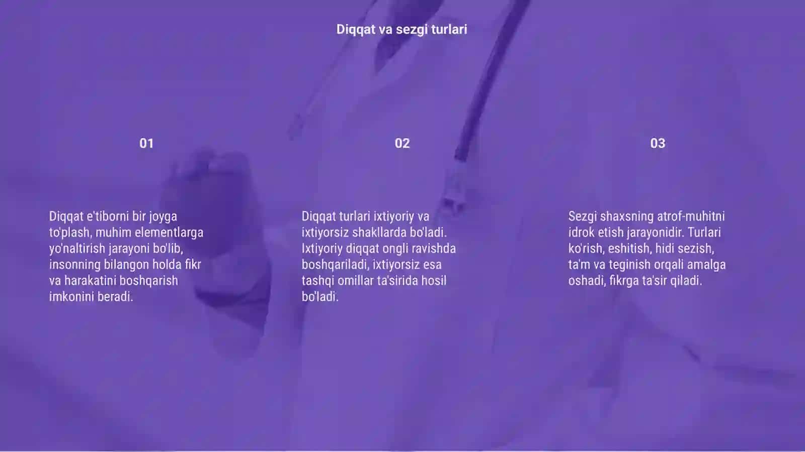 Diqqat va sezgi 3