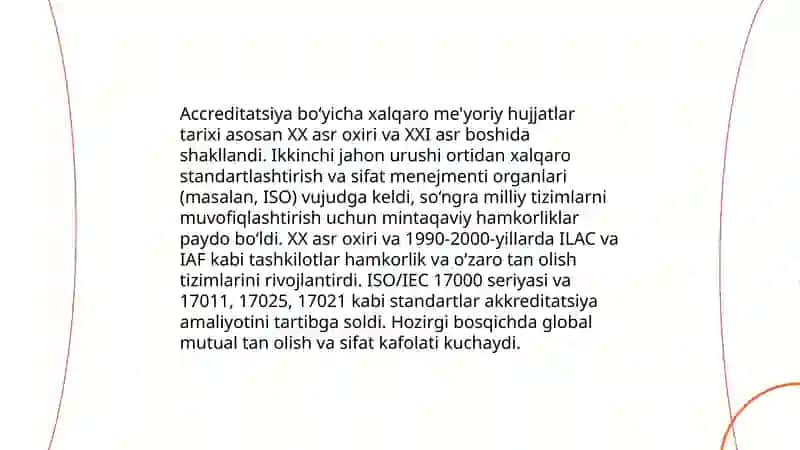 Akkreditatsiya haqidagi xalqaro qonunlarni o'rganish 3