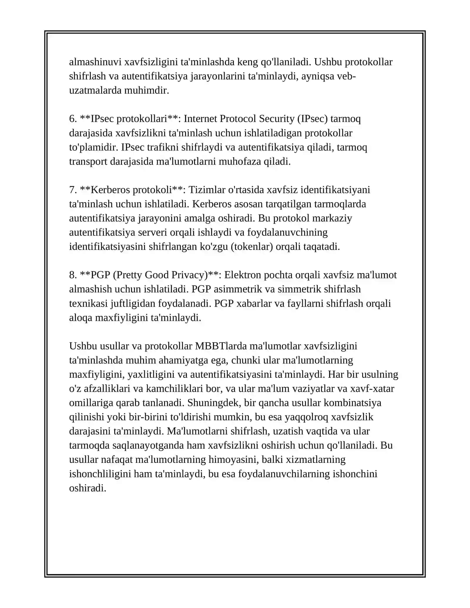 MBBTLARDA MA TUMOTLAR XAV VFIZLIGINI TA' MINLASH USULLARI 3