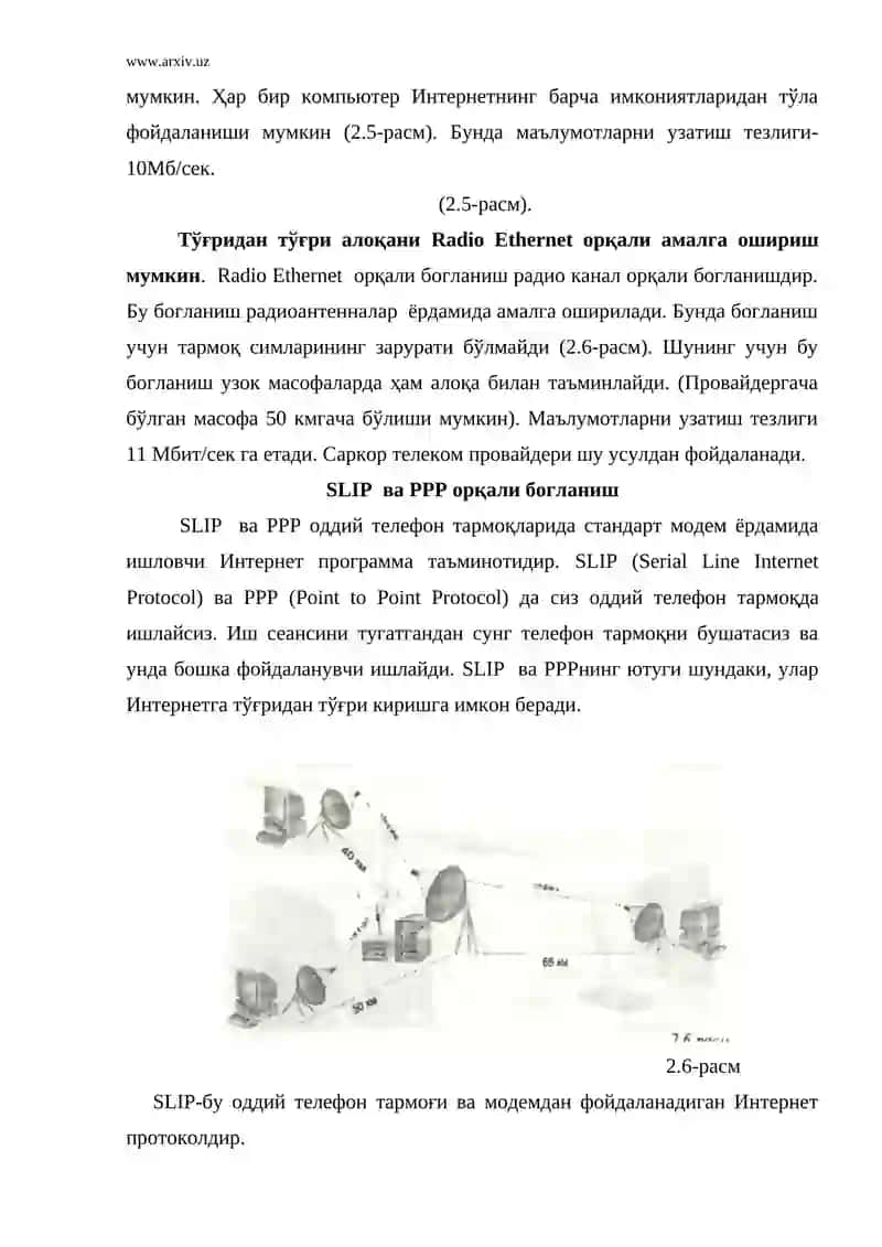 Интернетга уланиш усуллари 3