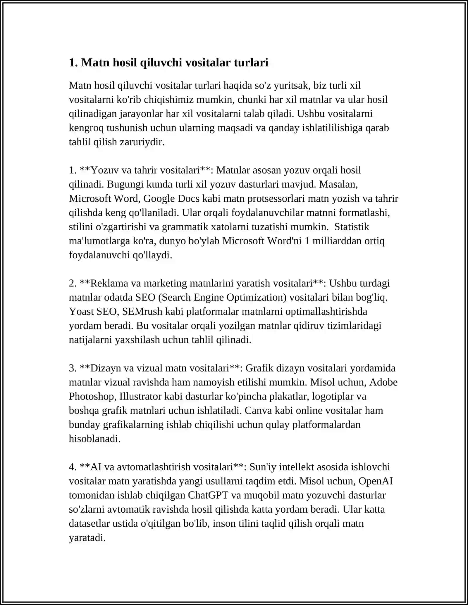 MATN HOSIL QILUVCHI VOSITALARI 3