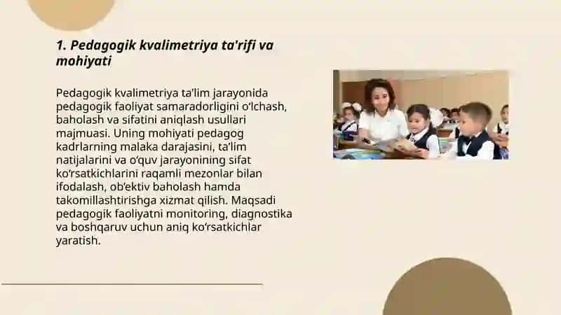 Pedagogik kvalimetriya fanining maqsadi va vazifalari 3