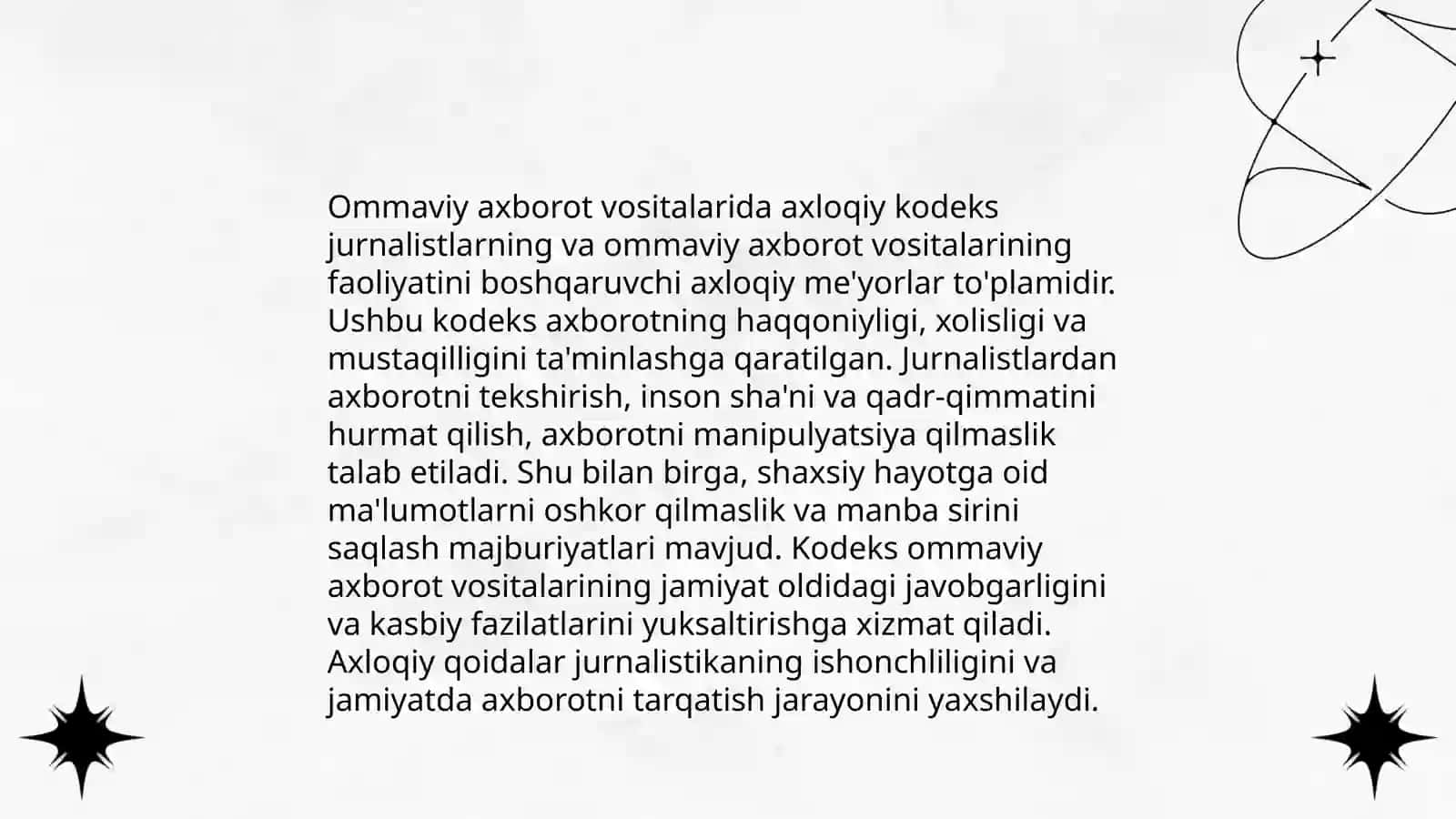 Ommaviy axborot vositalarida axloqiy kodeks 3