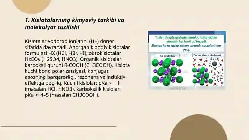 Kislota va tuzlarning kimyoviy tarkibi 3