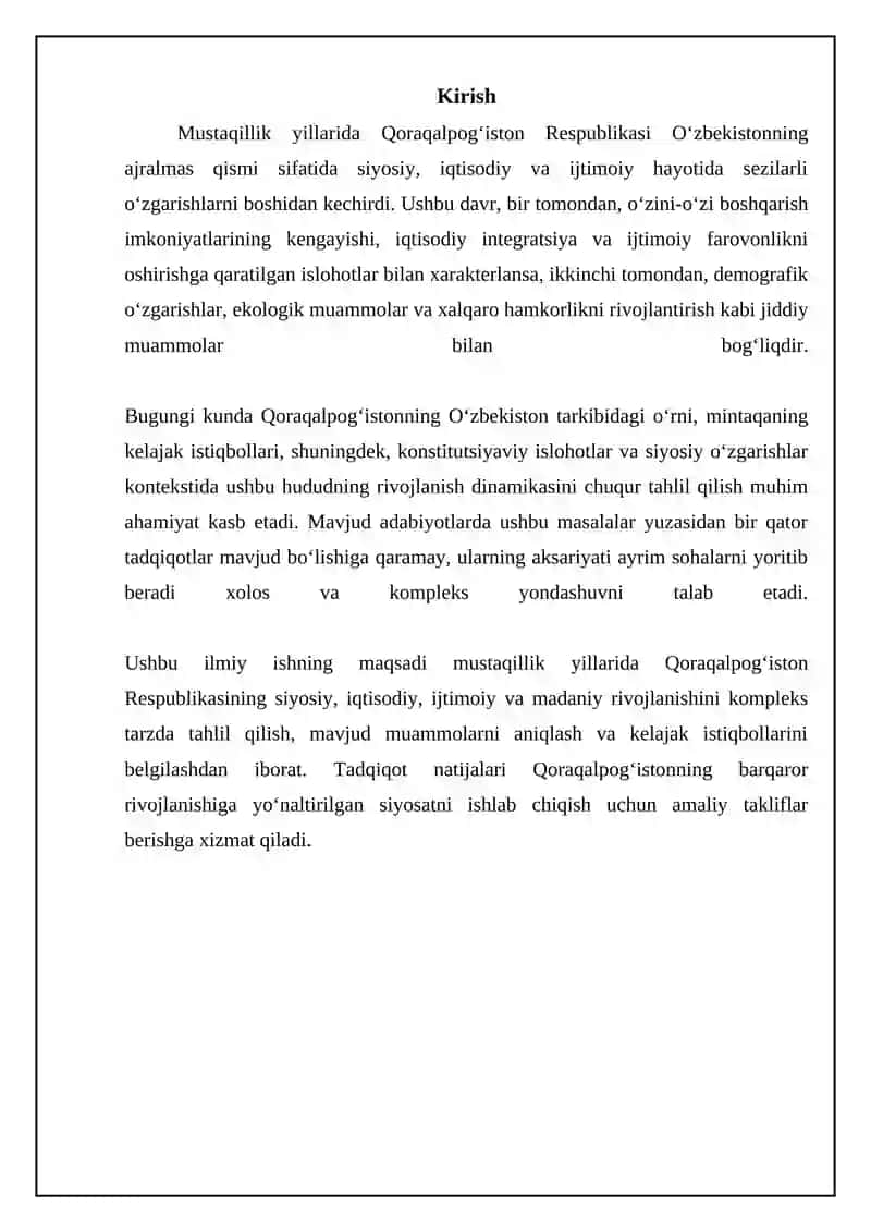 Mustaqillik yillarida Qoraqalpog'iston Respublikasi 3