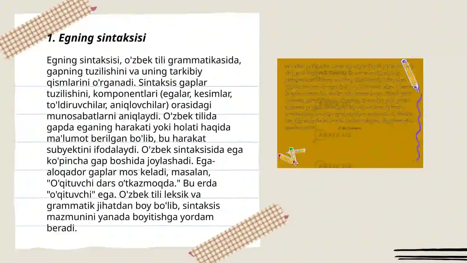 Egning sintaksisi 3