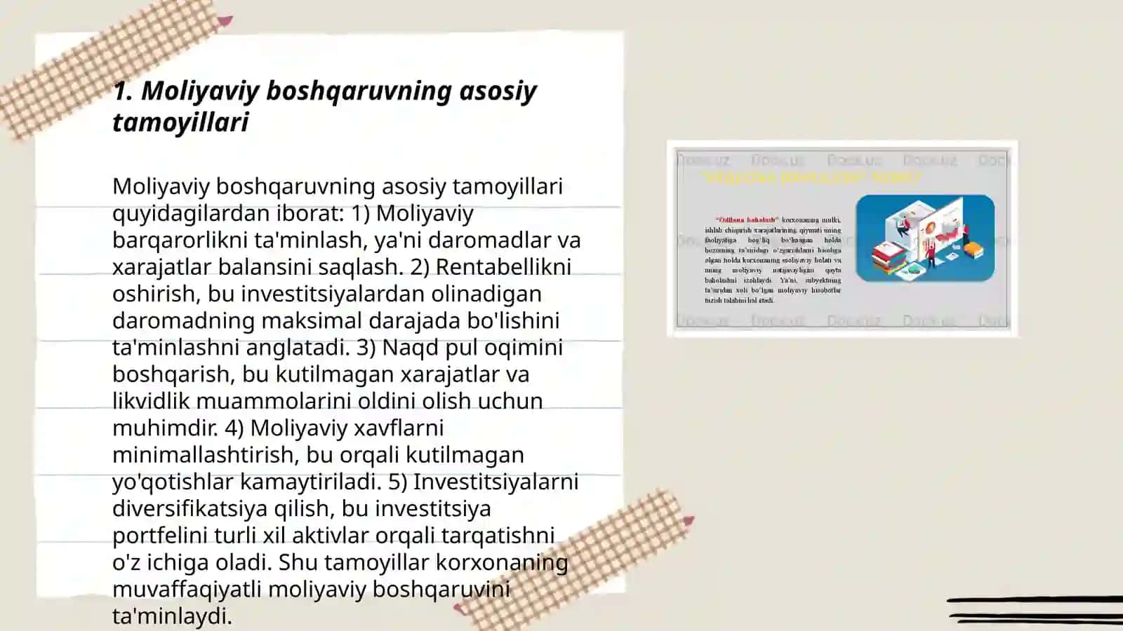 Korxona faoliyatining moliyaviy asoslari 3