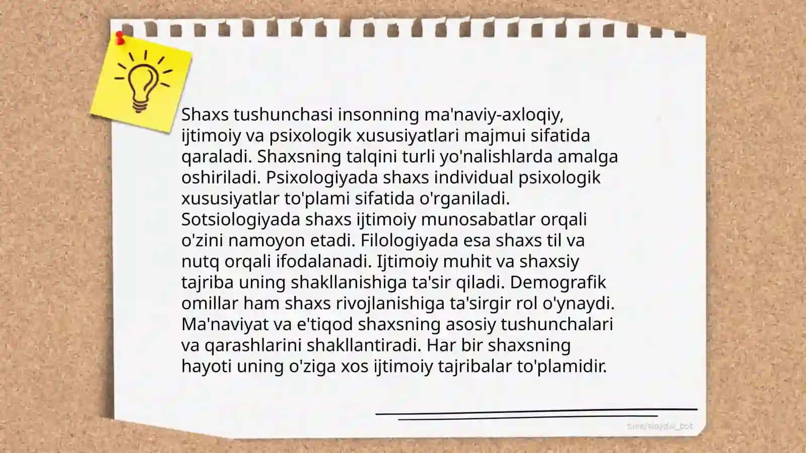 SHAXS VA FAOLIYAT 3