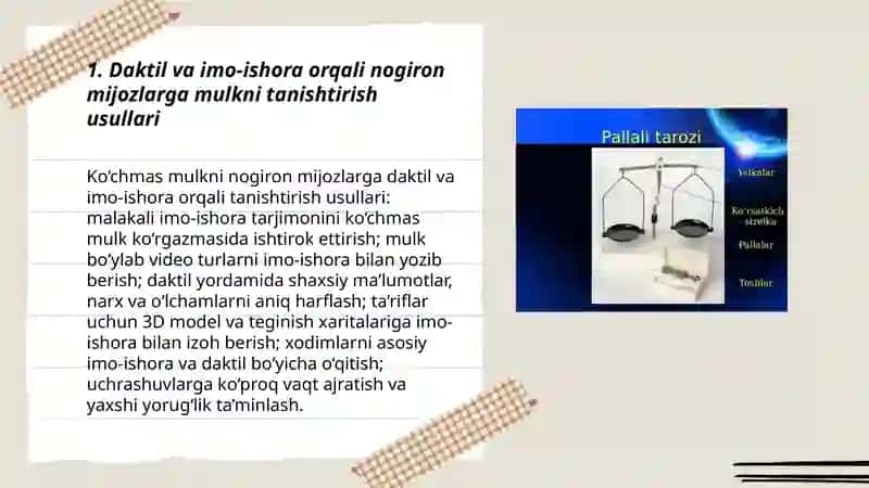 Daktil va imo-ishora nutqini ko‘chmas mulk faoliyat turlari sohasida qo‘llanilishi 3