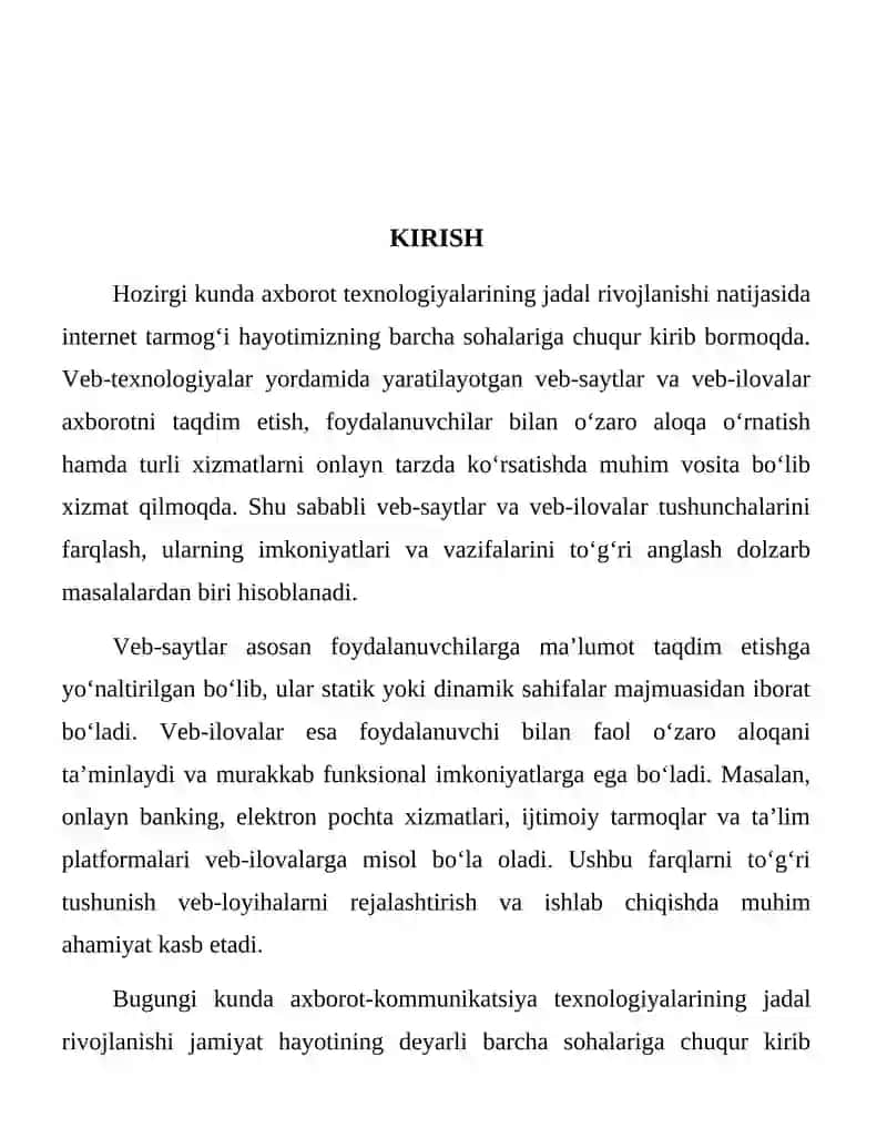 Web ilovalar va saytlar farqi 3