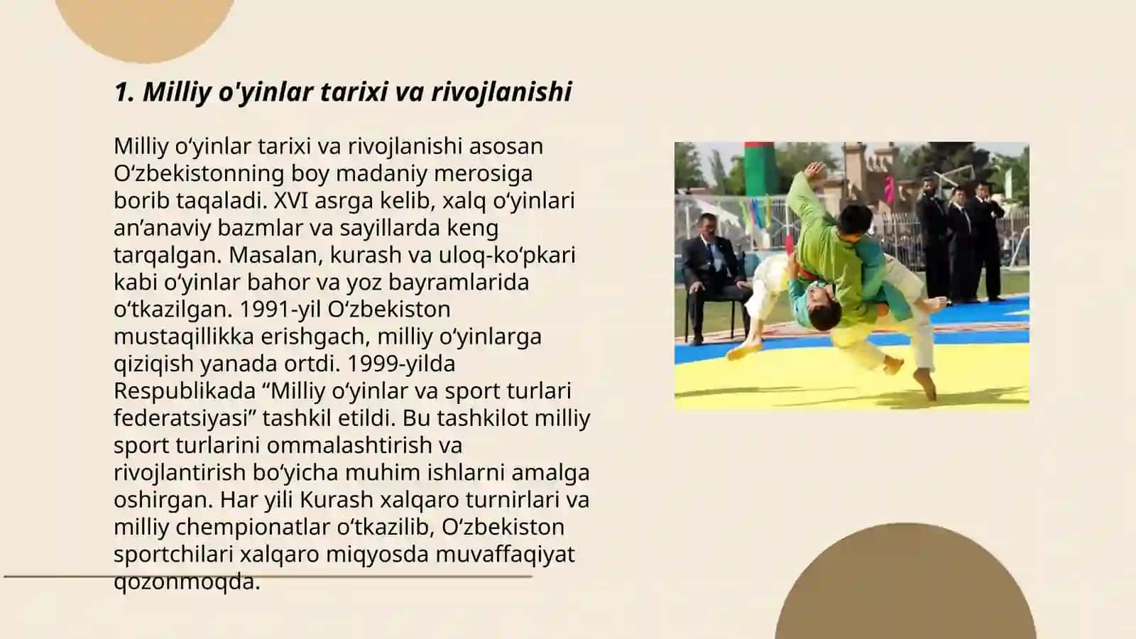 Milliy va harakatli o'yinlarni tashkil qilish va o'tkazish 3