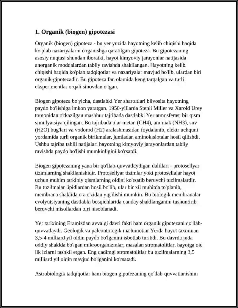 NEFT VA GAZNING KELIB CHIQISHI HAQIDAGI GIPOTEZALAR 3