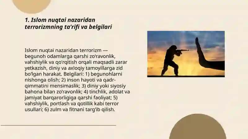 Islom dinida terrorizm va ekstremizm 3