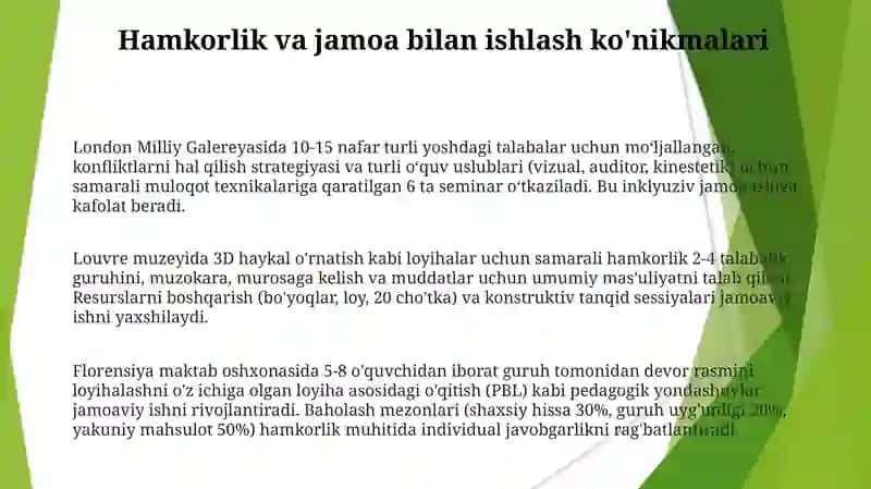Tarbiyachining tasviriy faoliyat mashgʻulotlaridagi pedagogik va kasbiy maxorati 3