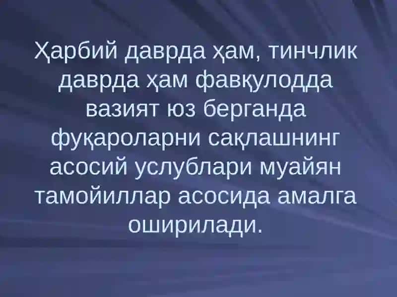 ФУҚАРОЛАРНИ МУҲОФАЗА ҚИЛИШНИНГ УСЛУБЛАРИ ВА ХУСУСИЯТЛАРИ 3