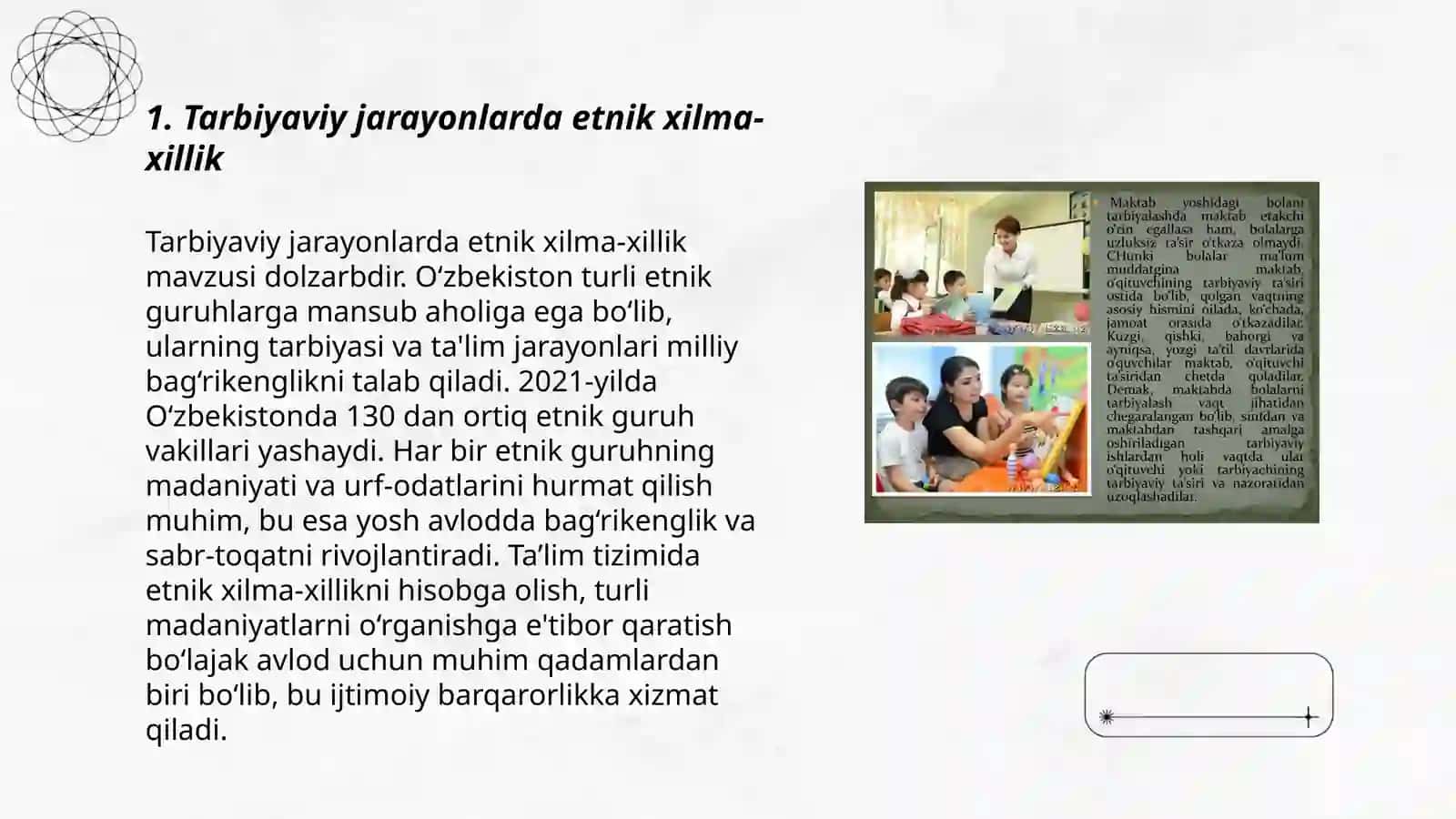 Tarbiyaviy jarayonlarda etnik xilma-xillik 3