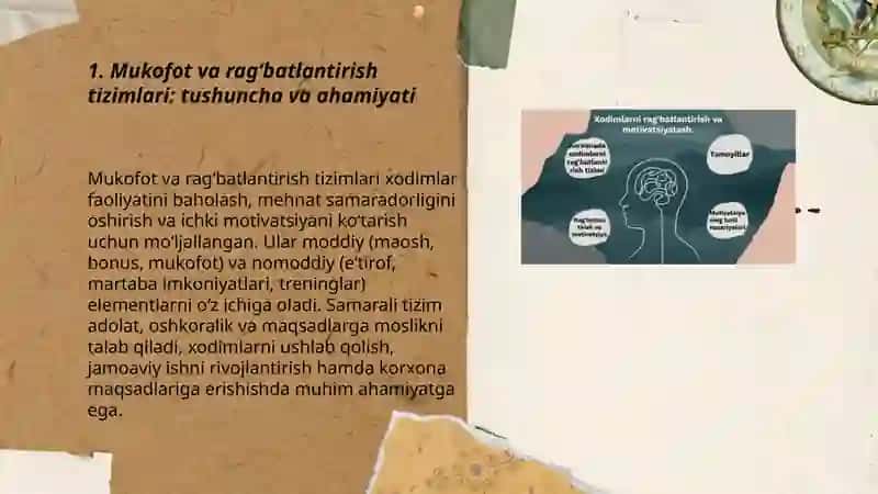 Xodimlarni boshqarishda mukofotlash va rag‘batlantirish tizimlari 3