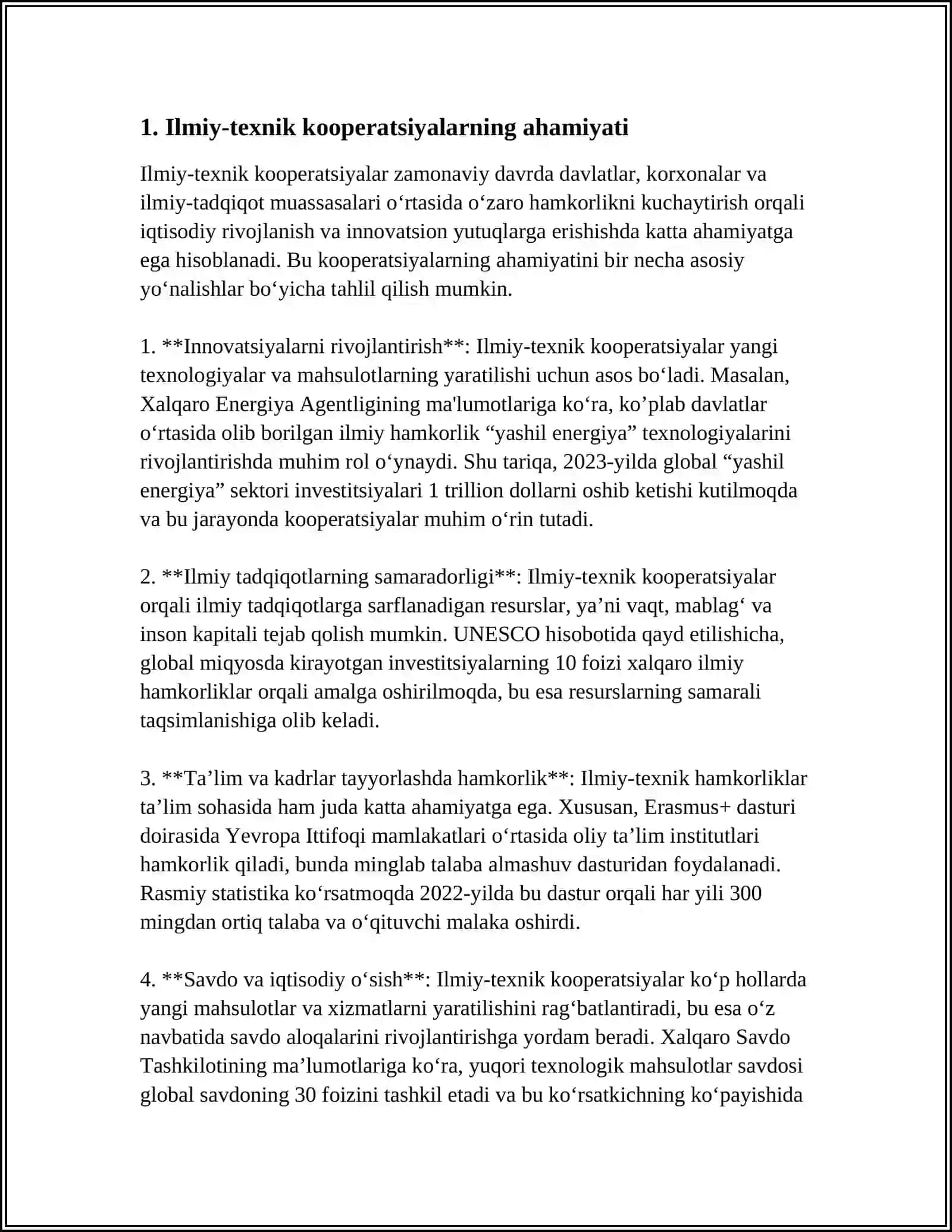 INNOVATSION JARAYONLARDA FIRMALARARO ILMIY-TEXNIK KOOPERATSIYALAR 3