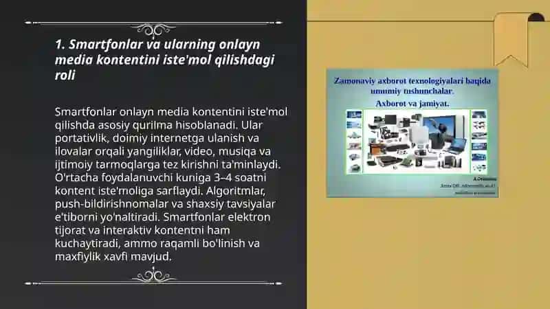 Zamonaviy axborot va onlayn media qurilmalari 3