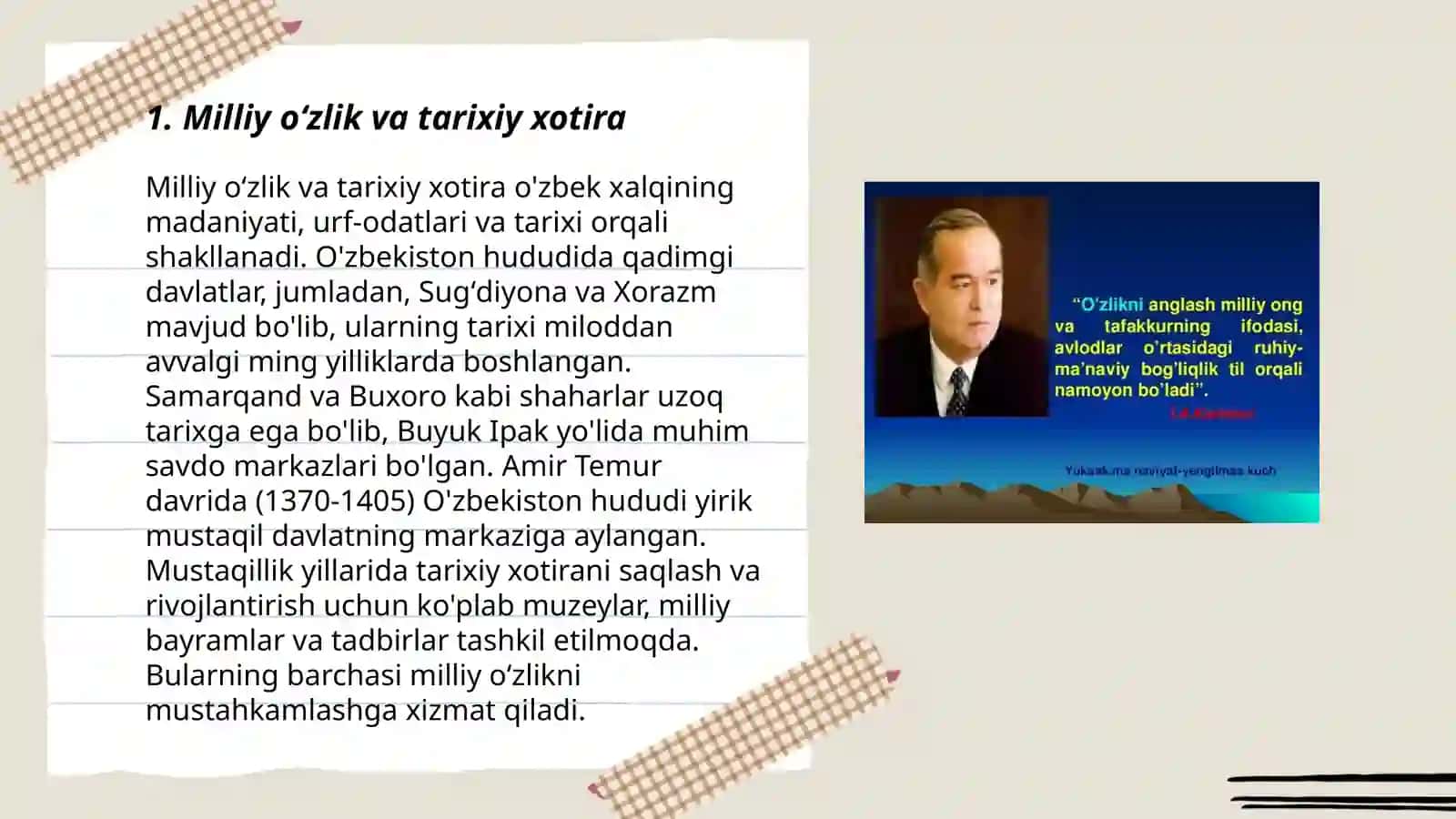 Milliy oʻzlik va tarixiy xotira 3