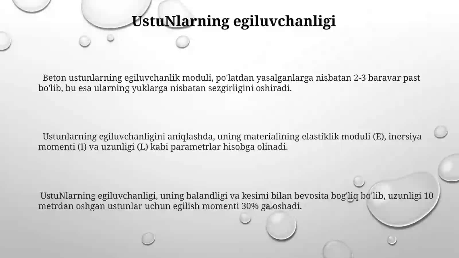 Poʻlar turlari va xossalari 3