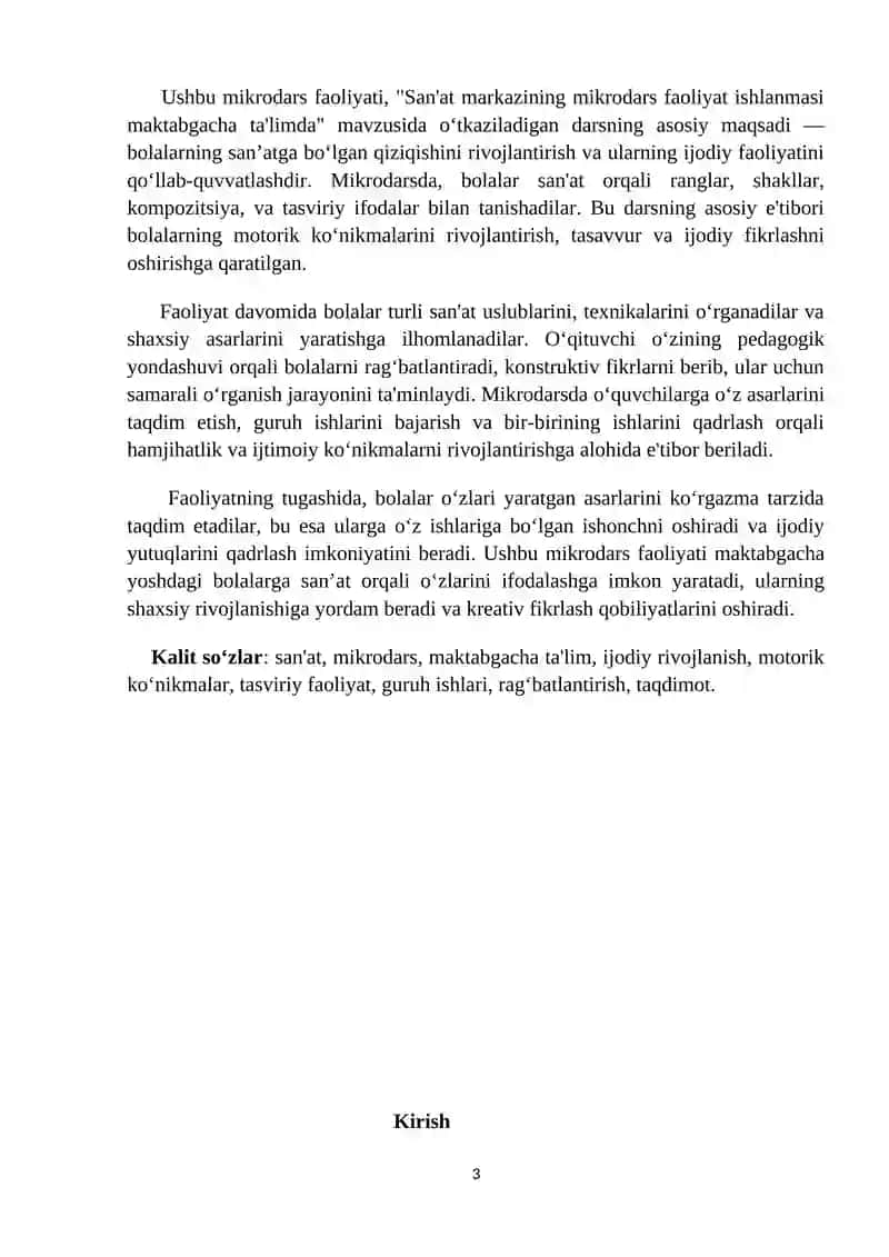 Gullar yasaymiz. (kichik guruh) Sanʼat markazi 3
