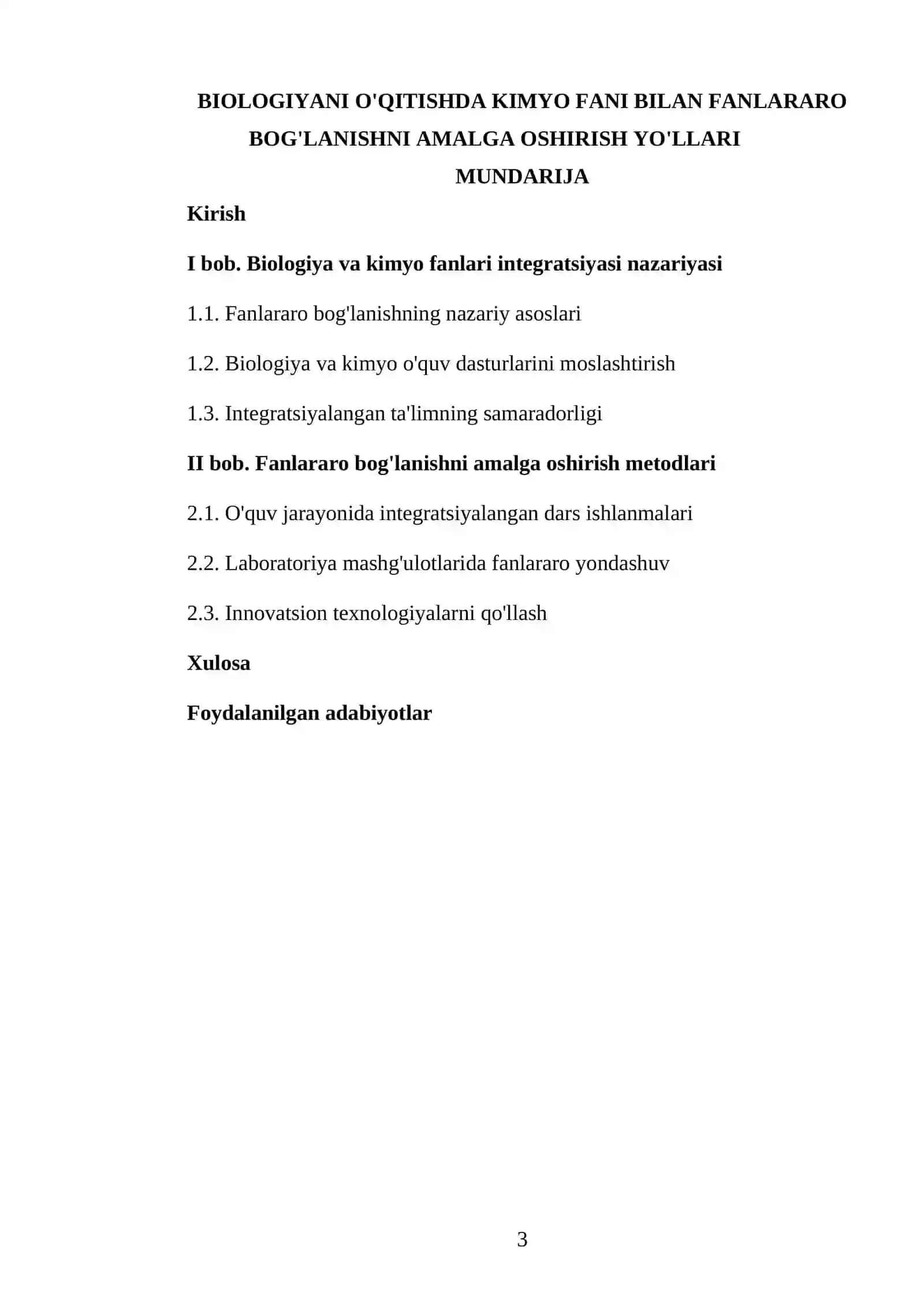 BIOLOGIYANI O'QITISHDA KIMYO FANI BILAN FANLARARO BOG'LANISHNI AMALGA OSHIRISH YO'LLARI 3