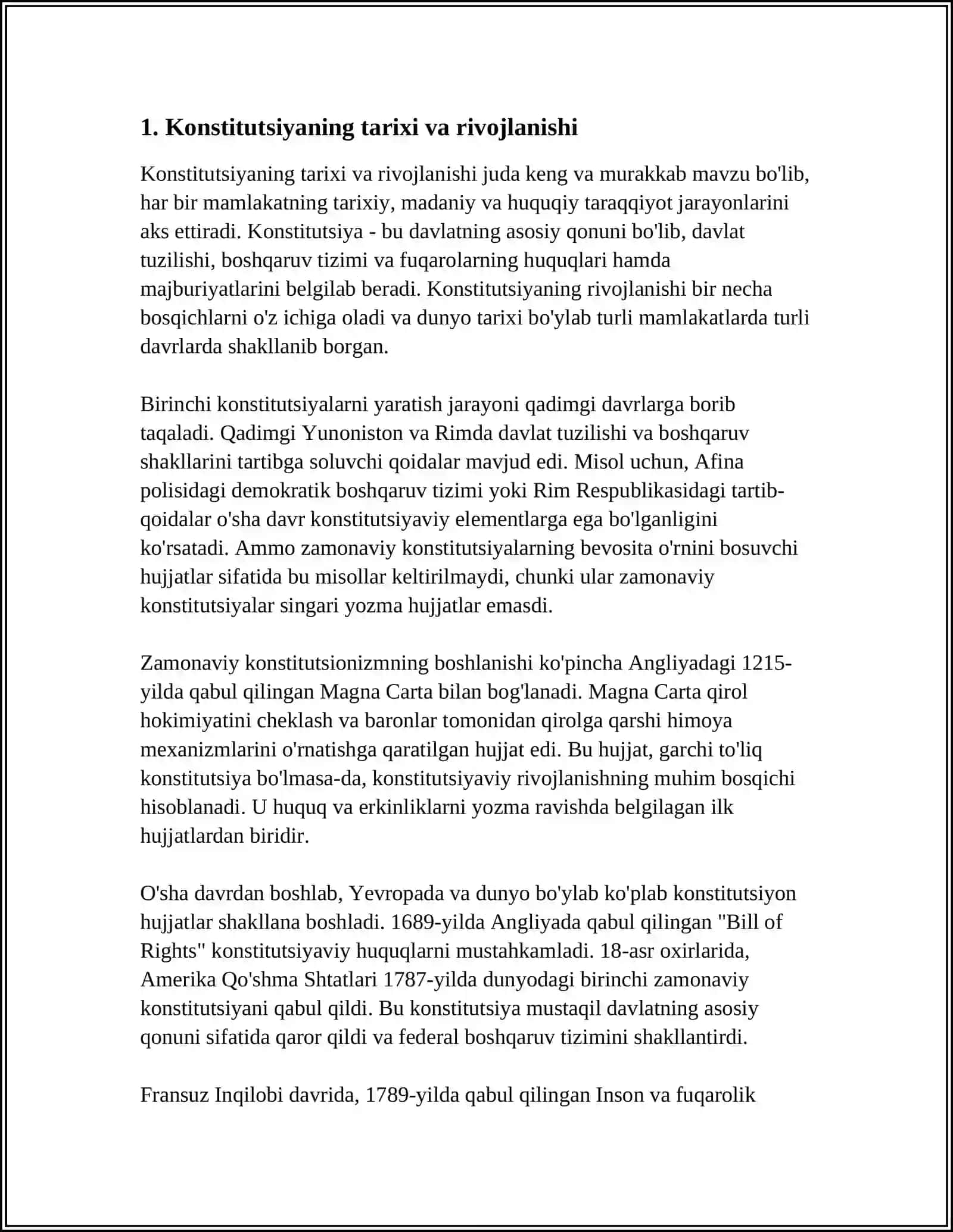 KONSTITUTSIYA FAROVON HAYOTIMIZNING POYDEVORI 3