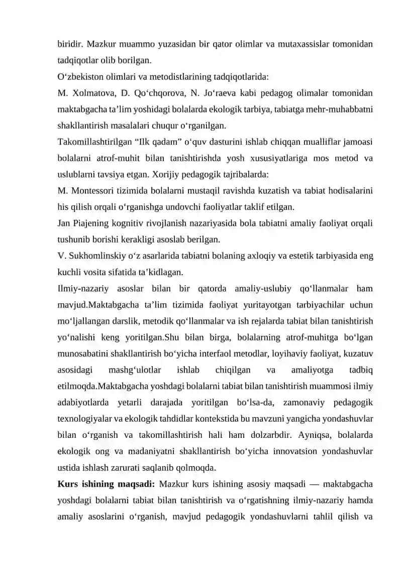 Maktabgacha yoshdagi bolalarni tabiat bilan tanishtirish va o'rgatish asoslari 3