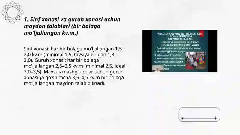 MTM va maktablarga bo'lgan gigiyenik talablar 3