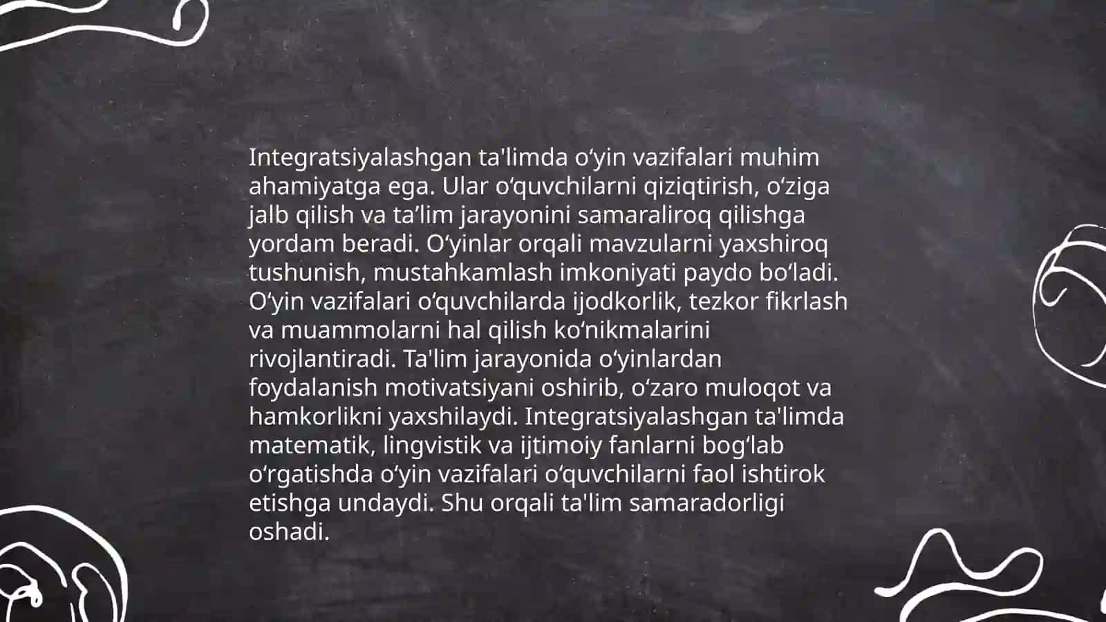 Integratsiyalashgan talimda oʻyin texnalogiyasi 3