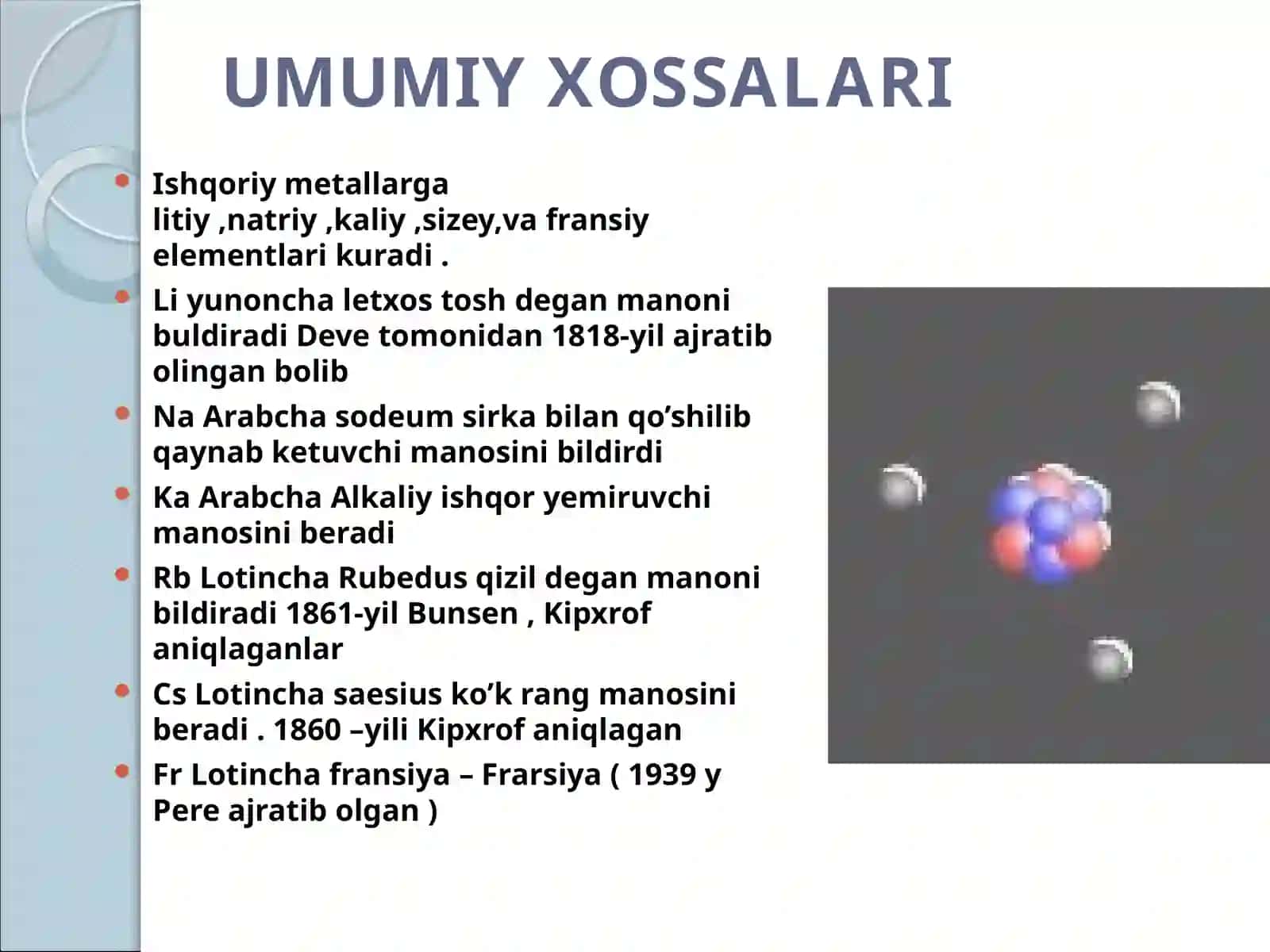 Metallar va ularning umumiy xossalari 3