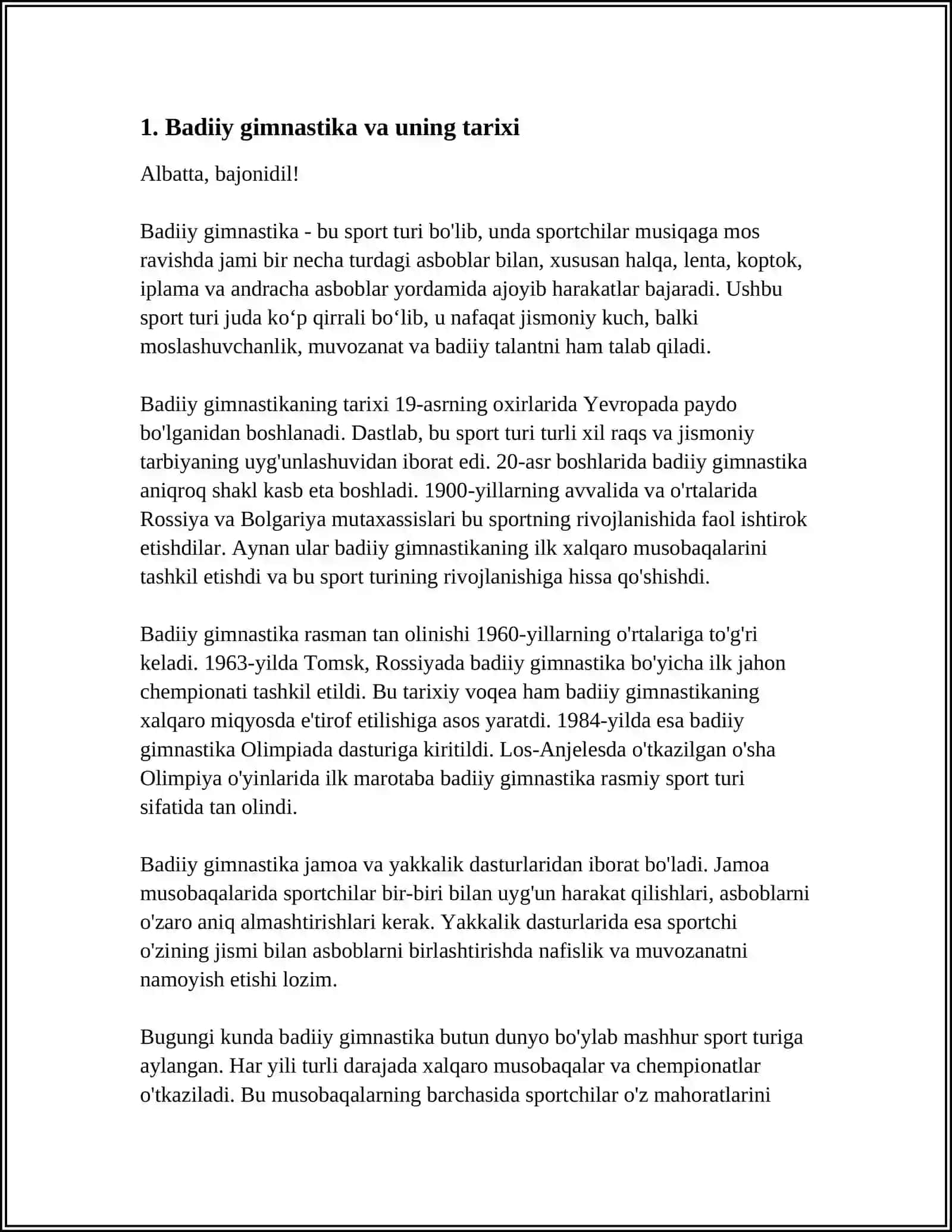 BADIIY GIMNASTIKACHILARGA MASHQLARNI O'RGATISH USLUBIYATI ASOSLARI VA TEXNIK TAYYORGARLIGI 3