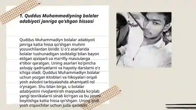 Quddus Muhammadiy bolalarga atalgan asarlari 3