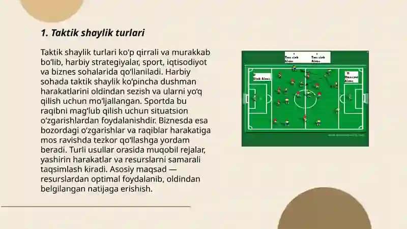 Taktik tayyorgarlik futbol 3