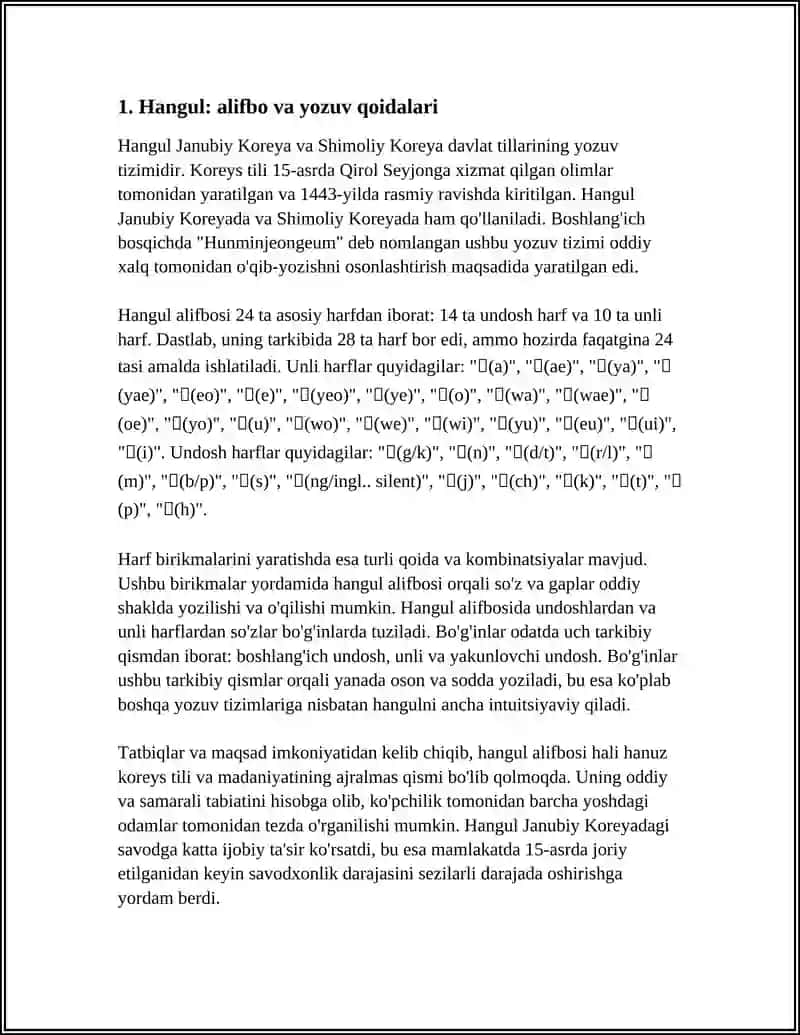 HANGUL ALFABOSI VA YOZUV QOIDALARI 3