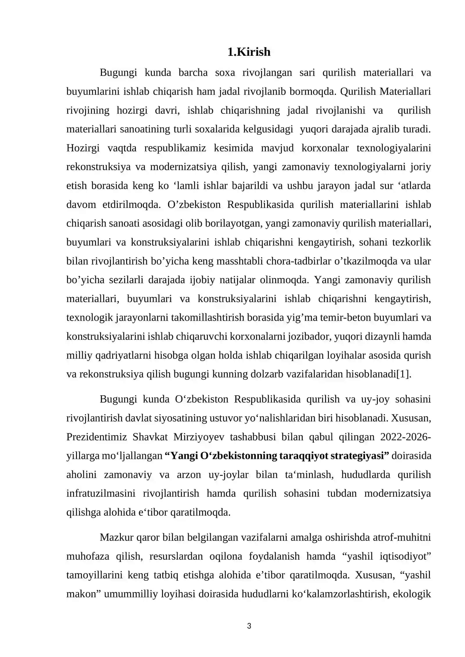 Mahsuldorligi yiliga 48500 tonna bo‘lgan gidratli ohak ishlab chiqarish korxonasini loyihalash. 3
