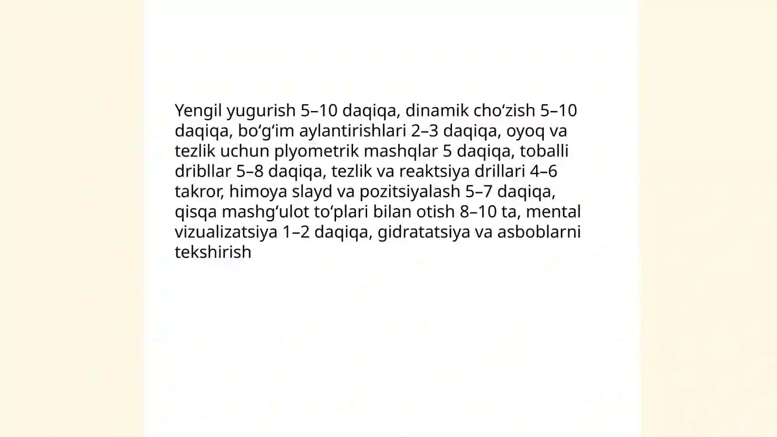 Stritbol mashgʻulotlari usuli 3