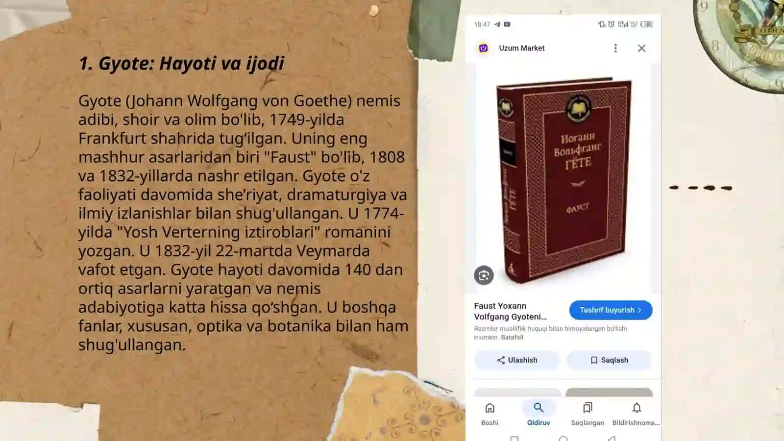 Gyote va uning Faust asari haqida 3