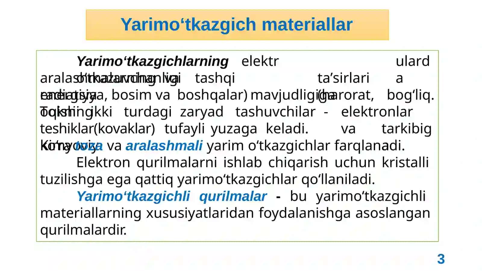 Yarimo‘tkazgich materiallar 3
