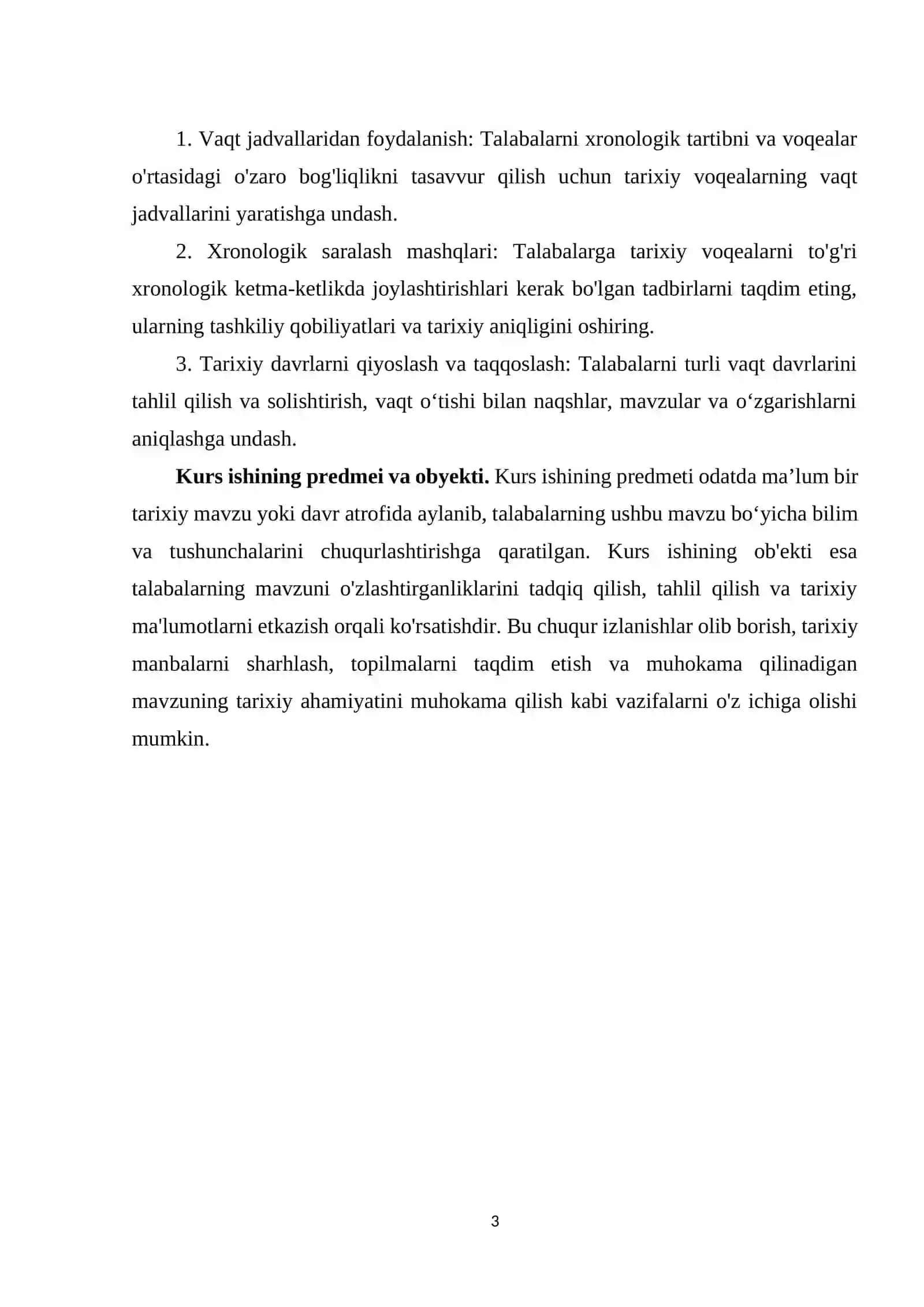 Tarix darslarida xronologik ko'nikmalarni shakllantirish usullari 3