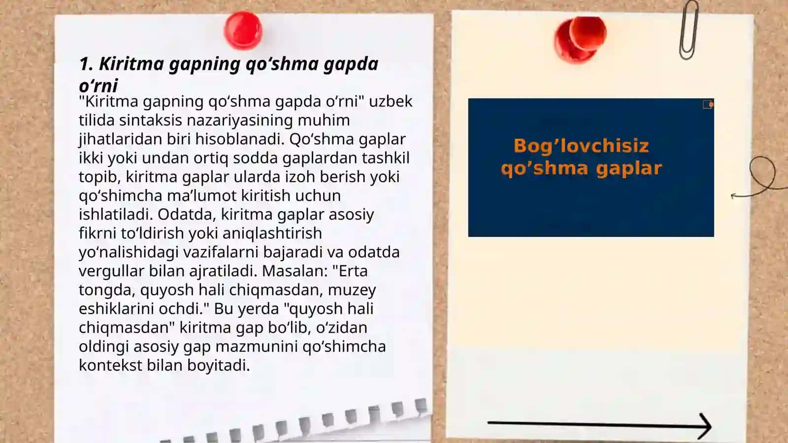 Kiritma gaplarda tinish belgilarining ishlatilishi 3